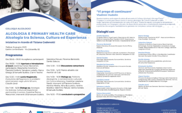 ALCOLOGIA E PRIMARY HEALTH CARE – Padova 14 giugno 2023 – Centro Universitario di via Zabarella 82