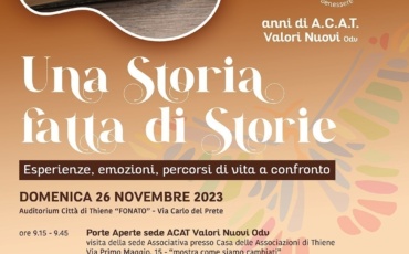 Interclub di zona ‘Una storia fatta di storie’ Domenica 26 novembre – Auditorium di Thiene “Fonato” – Via Carlo del Prete